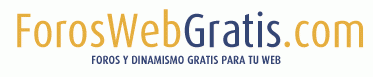 Muchas gracias Foros Web Gratis por el espacio para mi foro de Bienvenida (y los que vendran)